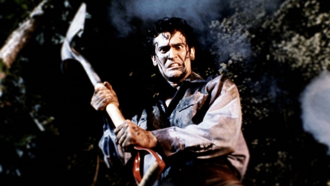Screenshot from the movie “Evil Dead 2” (1987)