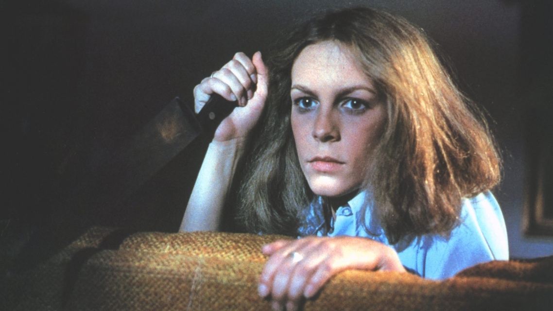 The very first Final Girl portrayed by Jamie Lee Curtis in the movie “Halloween” (1978)
