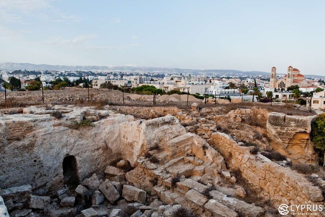 Paphos Archeological Park and Christian catacombs on Ayiou Agapitikou Street