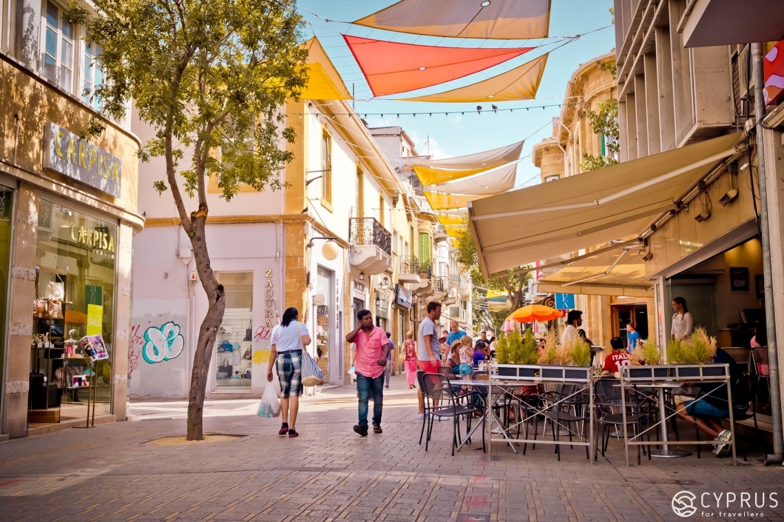 ledra street in central nicosia cyprus