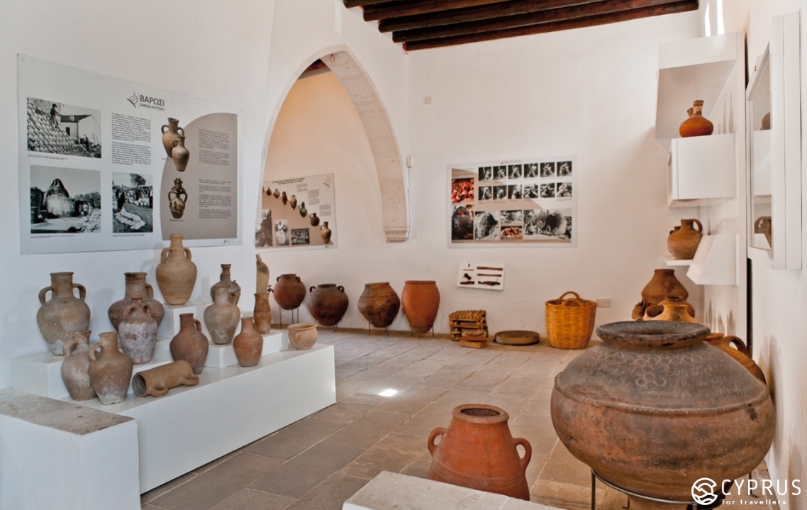Photo from the Hadjismith Museum with its pottery hall (from all over Cyprus)